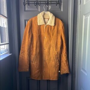 PIONEER Tan Military Field Jacket Versatile Design copper buttons